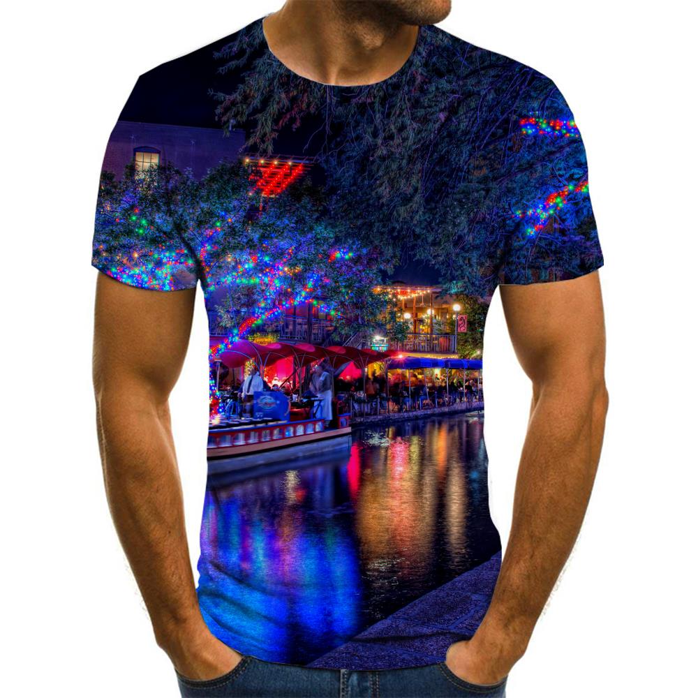 
street lighting t shirt festival Cool Casual Christmas men art costume
                