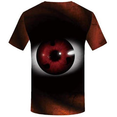 Eye T shirts Men Rock Tshirts Novelty Vortex Tshirt Anime Gothic Shirt Print Short Sleeve Full Print Mens S-5XL Slim O-Neck - KYKU