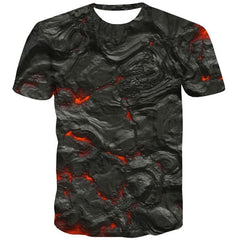 Flame T shirts Men Rock T-shirts Graphic Black Tshirts Cool Gothic Tshirt Anime Harajuku Tshirts Casual Short Sleeve summer - KYKU