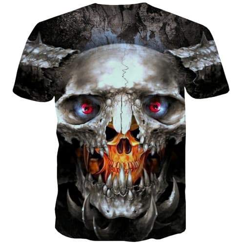 
Skull T-shirt Men Skeleton T-shirts Graphic Flame Tshirts Novelty Punk Tshirts Casual Gothic T-shirts 3d Short Sleeve Hip hop - KYKU
                