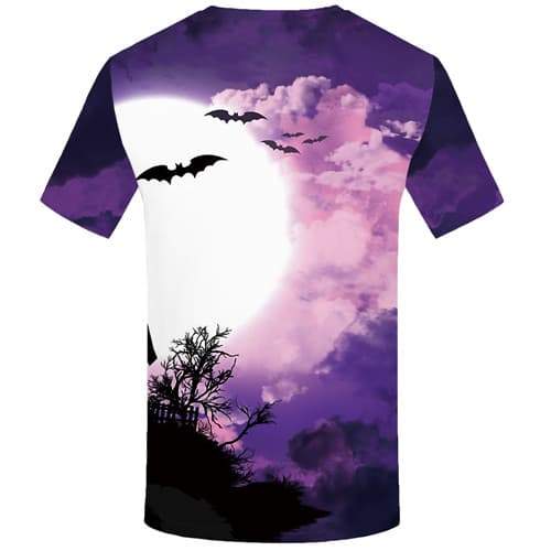 
Halloween T shirts Men Moon Tshirts Casual Cloud T-shirts Graphic Bat T-shirts 3d Funny Tshirt Printed Short Sleeve T shirts - KYKU
                