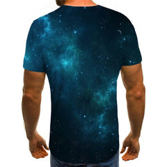 abstract tshirt  personality tee top  man fun geometric colorful art Casual art costume