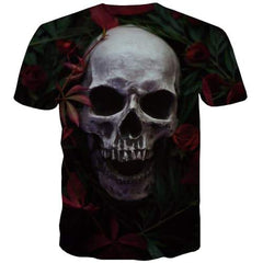Skull T shirts Men Terror T shirts Funny Hip Hop T-shirts 3d Street T-shirts Graphic Rock Tshirt Printed Short Sleeve Hip hop - KYKU