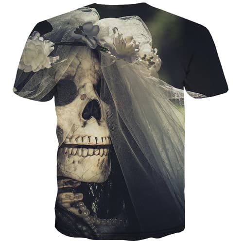 
Skull T-shirt Men Flower Tshirt Printed Hip Hop Tshirts Cool Terror Tshirts Novelty Street T shirts Funny Short Sleeve Hip hop - KYKU
                