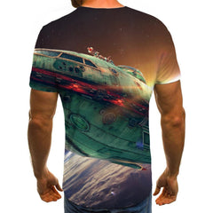 Airship shirt Funny 3D t shirt air ship Cool art costume flying ship men