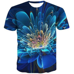 Psychedelic T shirts Men Harajuku Tshirt Printed Colorful T-shirts 3d Geometric Shirt Print Cartoon Tshirts Casual Short Sleeve - KYKU