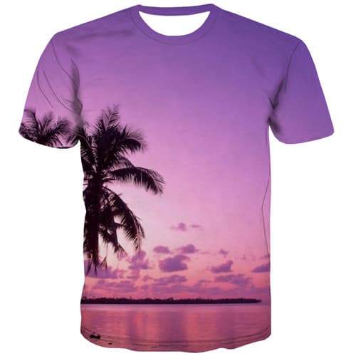 
Coconut Tree T-shirt Men Nebula T-shirts 3d Sky Shirt Print Purple Tshirt Printed Harajuku T-shirts Graphic Short Sleeve Hip hop - KYKU
                