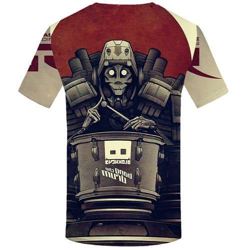 
Skull T-shirt Men Military Tshirts Cool Metal Tshirts Casual War Shirt Print Gothic Tshirt Printed Short Sleeve Hip hop Men New - KYKU
                