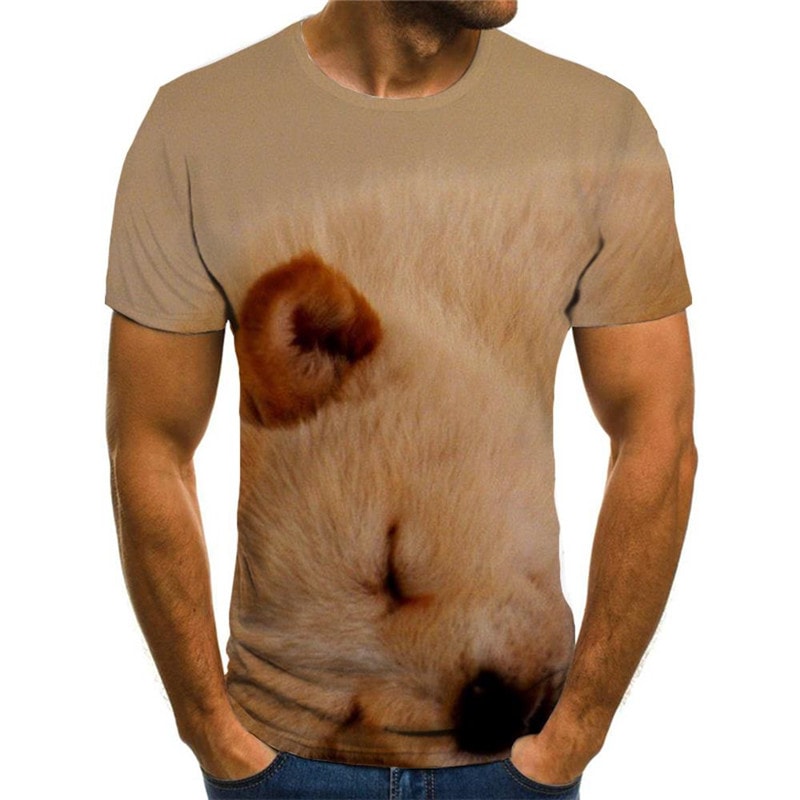 
dog t shirts Puppy Cute animal top tee art costume big Smart dogs Cool men's
                