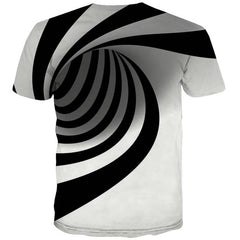 abstract tshirt  Casual shirt 3D personality  men fun geometric colorful art Casual art costume