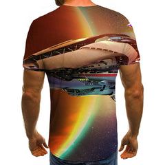tshirt Airship tee shirt air ship flying ship men art costume Casual