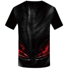 Alien T-shirt Men Metal Tshirt Printed Flame T-shirts Graphic Black Tshirt Anime Punk Tshirts Cool Short Sleeve Hip hop Unisex - KYKU