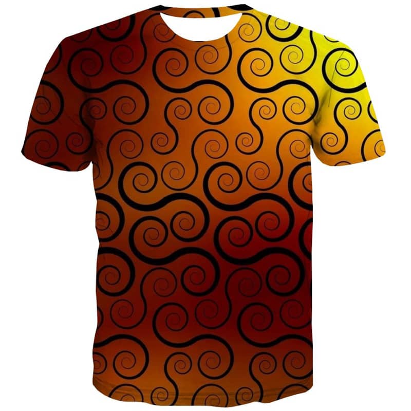 
t shirt abstract  personality Casual shirt 3D  Casual fun geometric colorful art man art costume
                