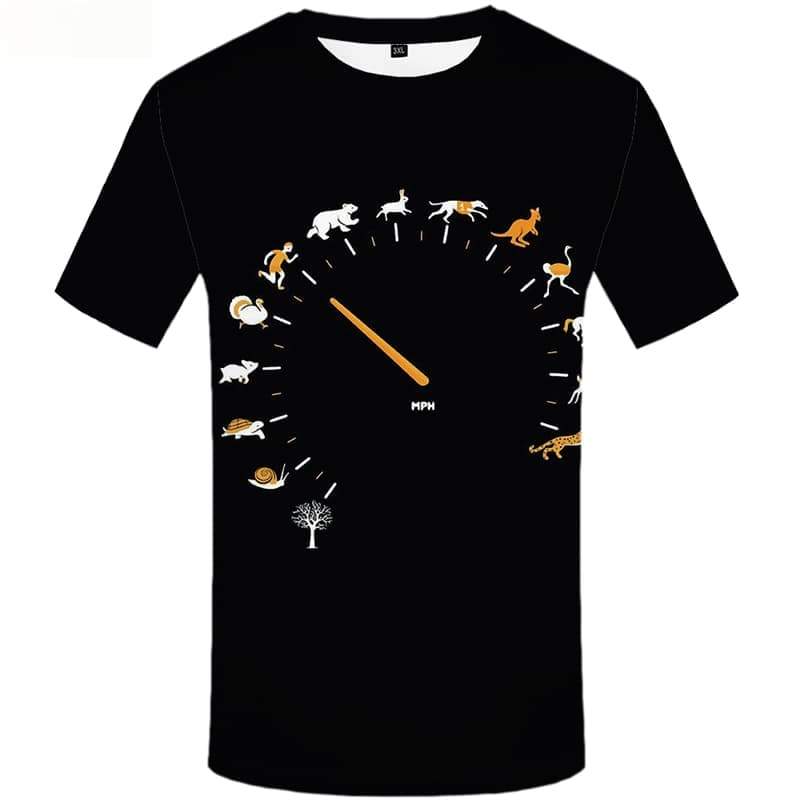 
Clock T shirts Men Black Tshirt Anime Character Tshirts Cool Animal T-shirts 3d Tree T-shirts Graphic Short Sleeve summer
                