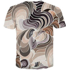 Psychedelic T shirts Men Dizziness T-shirts 3d Colorful T-shirts Graphic Cartoon Shirt Print Harajuku Tshirts Casual - KYKU