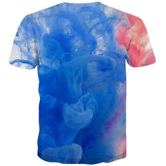 Nebula T shirts Men Abstract Tshirt Printed Psychedelic T shirts Funny Retro Tshirts Casual Gothic Tshirts Novelty Short Sleeve - KYKU