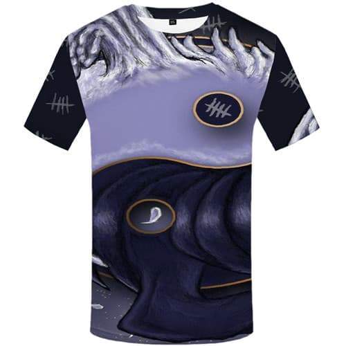
Yin Yang T shirts Men Harajuku T shirts Funny Gossip Tshirts Cool Fish Tshirts Casual Animal Tshirt Anime Short Sleeve Punk Rock - KYKU
                