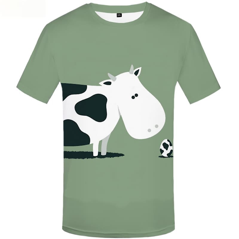 
Cow T-shirt Men White T shirts Funny Grass Shirt Print Ball Tshirt Anime Animal T-shirts 3d Short Sleeve Hip hop Men S-5XL
                