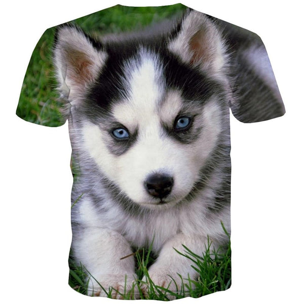 
shirt Husky dog clothing Puppy Cute Pets big Smart dogs Casual men art costume
                
