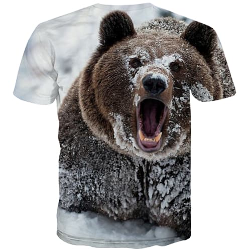 
Animal T-shirt Men Bear Tshirts Novelty Russia Tshirts Casual Snow Tshirt Anime Funny T-shirts Graphic Short Sleeve T shirts Men - KYKU
                