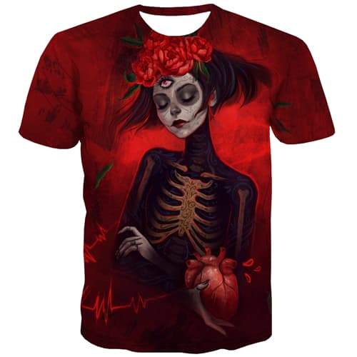 
Clown T-shirt Men Skeleton Shirt Print Cosplay T shirts Funny Funny Tshirt Anime Flower T-shirts Graphic Short Sleeve T shirts - KYKU
                