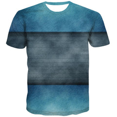 blue-black gradient shirt Casual shirt 3D special texture men Cool art costume different