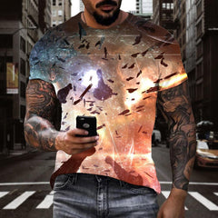 tshirt Airship tee top air ship art costume men flying ship Cool