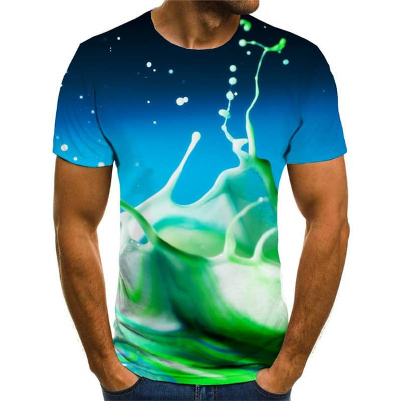 
shirt abstract  personality Casual  men's Casual fun geometric colorful art art costume
                