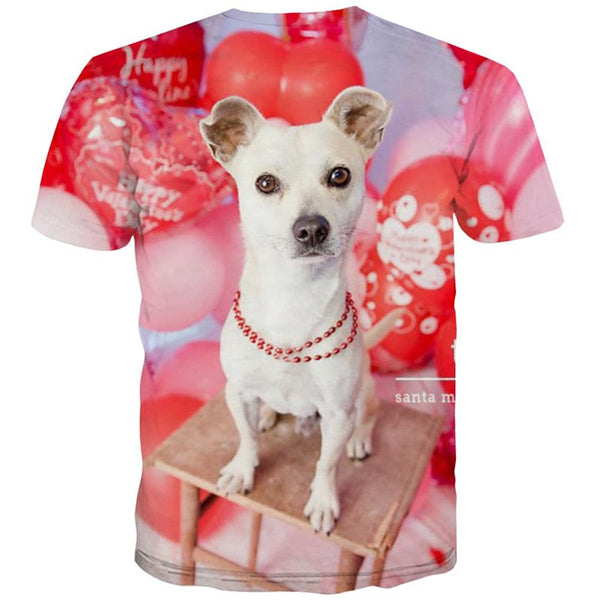 
tshirts dog tee top Puppy Cute Pets art costume men big Smart dogs Cool
                