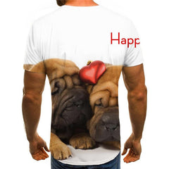 t shirts dog clothing Puppy Cute Pets art costume big Smart dogs men Cool