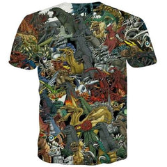 Anime Costume T-shirt Men Cartoon Tshirts Casual Animal T shirts Funny Funny Tshirts Cool Gothic T-shirts Graphic Short Sleeve - KYKU