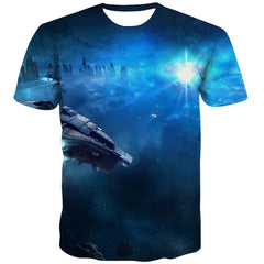 Airship t shirt air ship top tee men art costume Cool flying ship