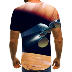 Airship shirt air ship t shirt 3D men Casual art costume flying ship