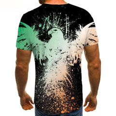 Eagle T-shirt Men Animal Tshirt Printed Colorful Tshirts Casual Graffiti Anime Clothes
