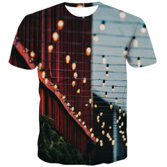 street lighting tshirts tee top festival Cool men art costume Christmas