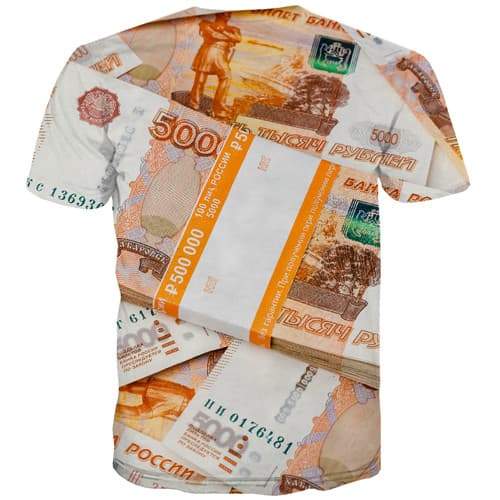 
Russian Ruble T shirts Men Money T shirts Funny Russia Shirt Print Harajuku Tshirts Novelty Funny Tshirt Anime Short Sleeve - KYKU
                