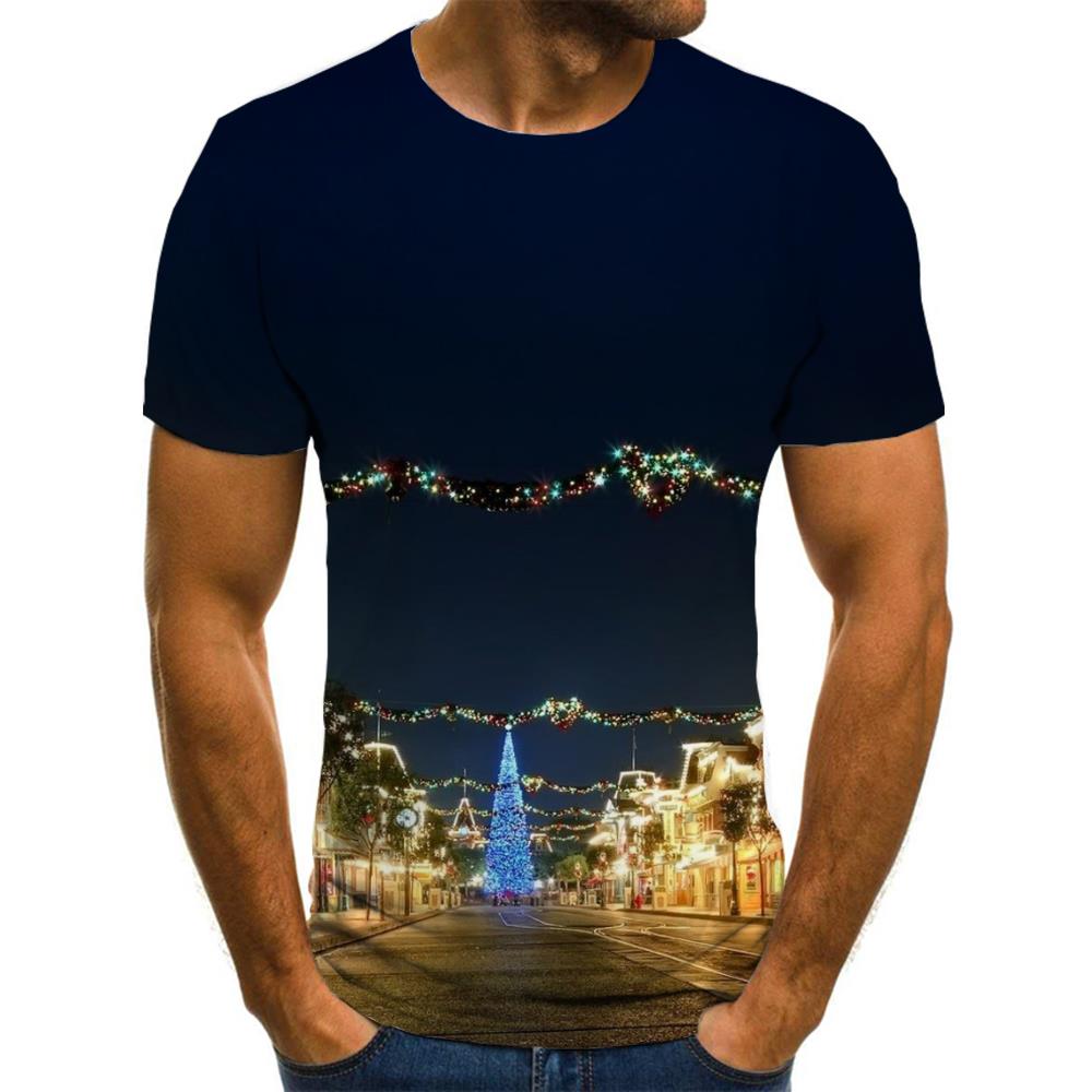 
street lighting t shirt festival Casual shirt 3D men Christmas art costume Cool
                