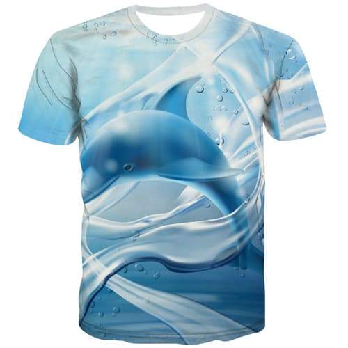 
Dolphin T shirts Men Animal Tshirt Anime White Tshirts Casual Ocean Shirt Print Harajuku T shirts Funny Short Sleeve Hip hop Men - KYKU
                