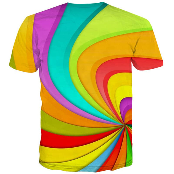 
shirt abstract  t shirt 3D personality  men Casual fun geometric colorful art art costume
                