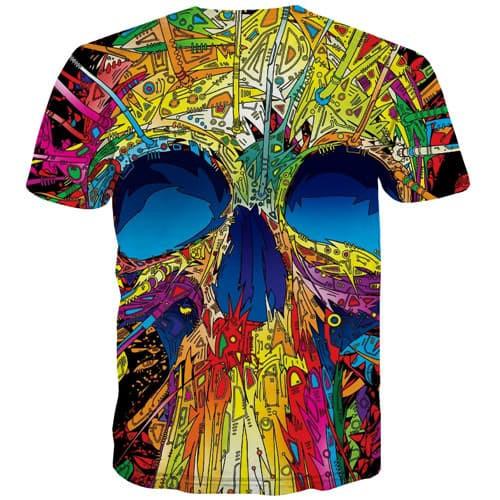 
Psychedelic T-shirt Men Skull Shirt Print Colorful T-shirts Graphic Abstract Tshirts Casual Street Tshirt Printed Short Sleeve - KYKU
                
