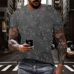 black tiger pattern shirts special texture top tee art costume different men Casual