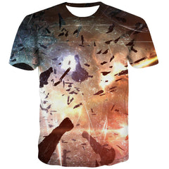 tshirt Airship tee top air ship art costume men flying ship Cool
