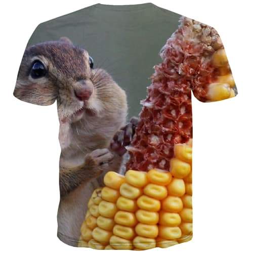 
Animal T shirts Men Squirrel Tshirt Printed Food Tshirt Anime Corn Tshirts Casual Funny T-shirts Graphic Short Sleeve T shirts - KYKU
                