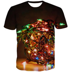 little lantern t shirt festival Funny 3D t shirt Christmas Cool men art costume