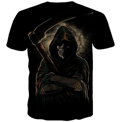 
Skull T shirts Men Metal T-shirts Graphic Terror Shirt Print Cosplay Tshirt Printed Funny Tshirts Cool Short Sleeve Fashion - KYKU
                