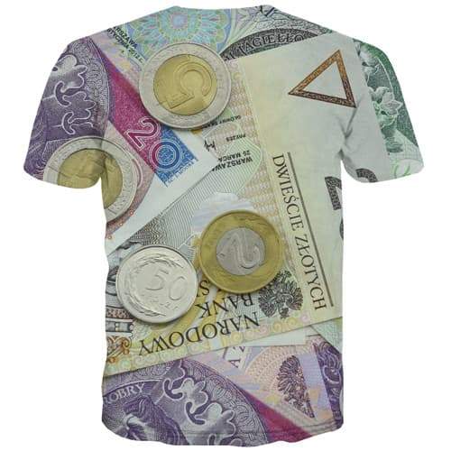 
Money T-shirt Men Poland Tshirts Casual Metal Tshirt Printed Harajuku T-shirts Graphic Vintage Shirt Print Short Sleeve summer - KYKU
                
