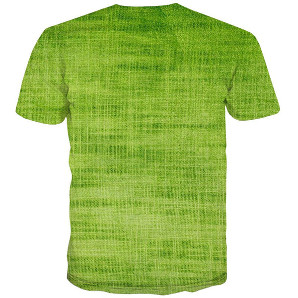 
Light green linen texture shirt special texture 4D tshirt art costume Casual different men
                