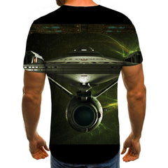 tshirt Airship air ship 3D tshirt flying ship men art costume Cool