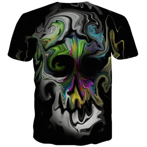 
Skull T shirts Men Graffiti Tshirts Cool Colorful T-shirts Graphic Funny T shirts Funny Gothic Tshirts Casual Short Sleeve - KYKU
                
