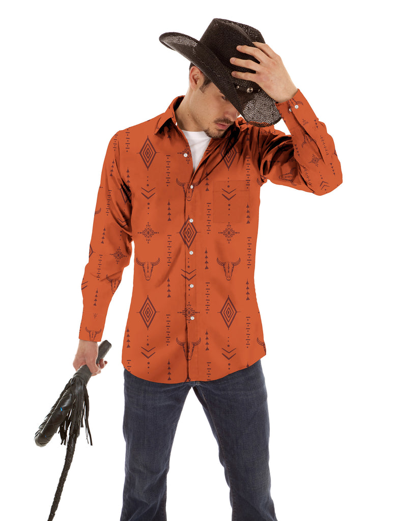 KYKU Cowboy Shirts for Men Western Button Down Shirt Long Sleeve Dres | 3d  T Shirts Online kykuclothing.com